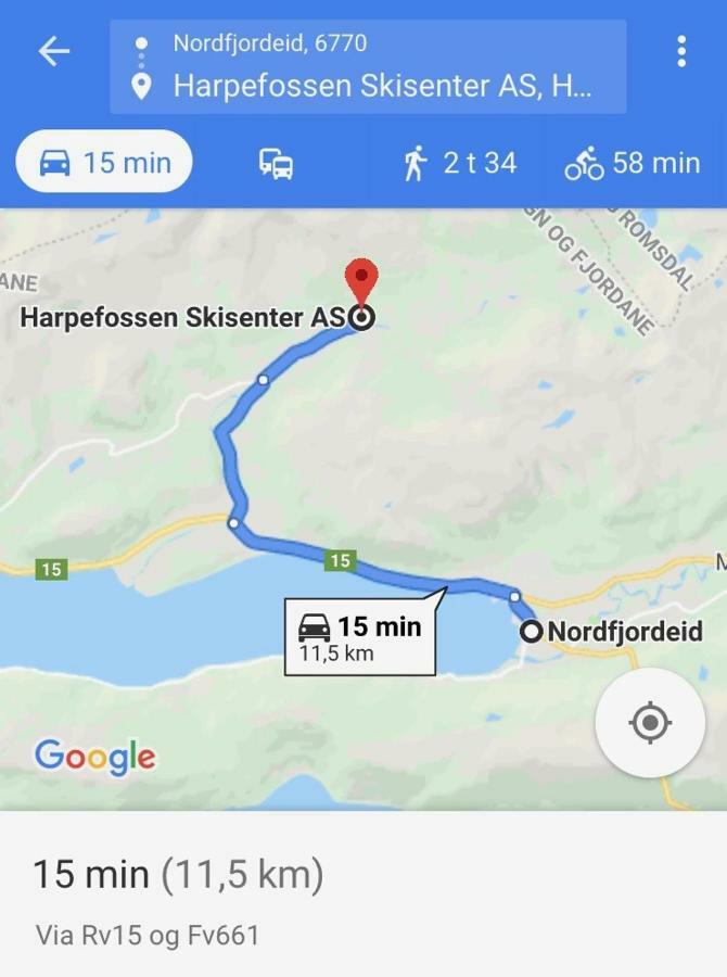 Harpefossen Skisenter Og Hyttegrend Nordfjordeid Ngoại thất bức ảnh